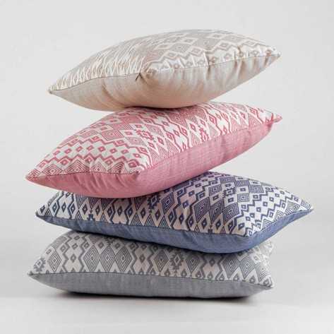 Almofada retangular 30x50 jacquard New Madras bege retangulares-estampadas