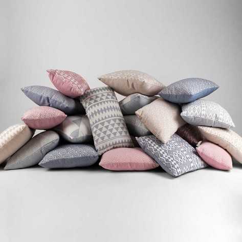 Almofada retangular 30x50 jacquard New Madras bege retangulares-estampadas