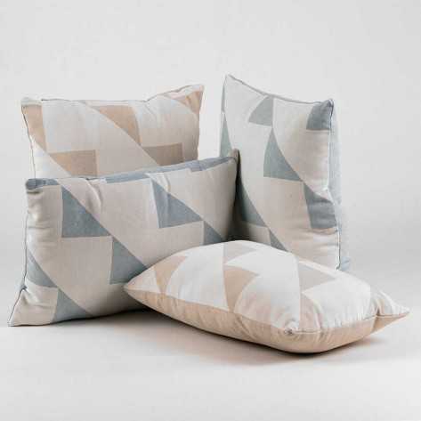 Almofada retangular 30x50 jacquard Filing bege retangulares-estampadas