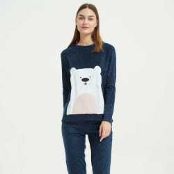 Pijama polar Osito azul roupa-para-estar-por-casa
