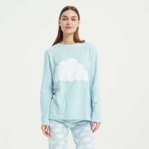 Pijama polar Nube azul celeste