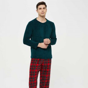 Pijama coral homem Cuadrin...