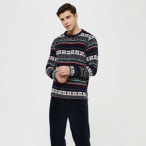 Pijama coral homem Christmas