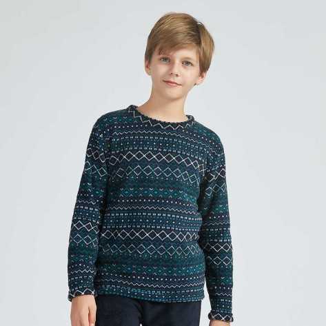Pijama coral criança Alejandro azul pijama-infantil
