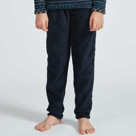 Pijama coral criança Alejandro azul pijama-infantil
