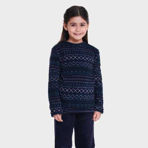 Pijama coral criança Alejandro azul pijama-infantil
