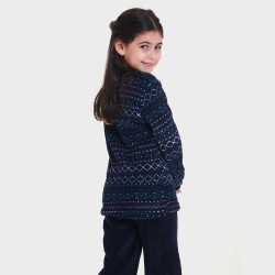 Pijama coral criança Alejandro azul pijama-infantil