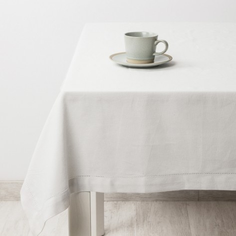 Toalha de mesa algodão orgânico branco toalhas-de-mesa