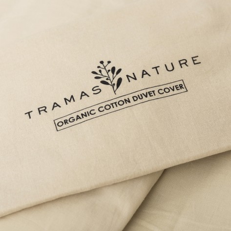 Capa De Edredão Algodão Orgânico Bege tecidos-naturais