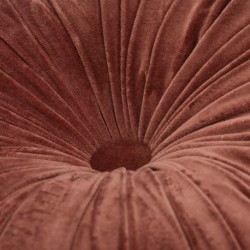 Almofada veludo Flor algodão cor telha 45x45 almofadas-decorativas-liso