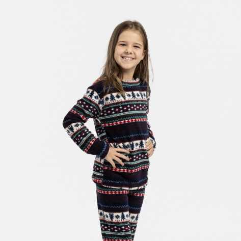 Pijama coral criança Christmas pijama-infantil
