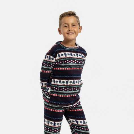 Pijama coral criança Christmas pijama-infantil