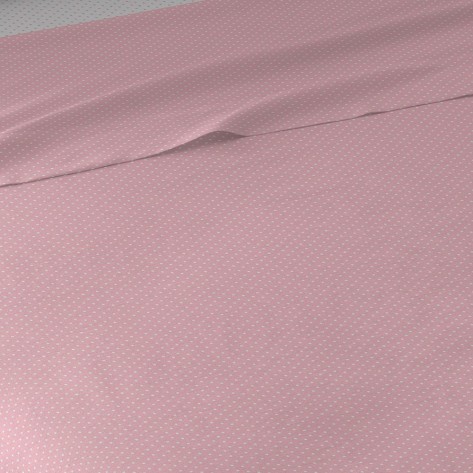 Jogo de lençóis Plumeti reversível rosa cama-90