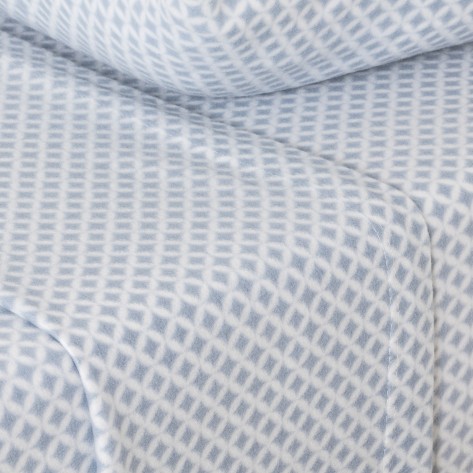 Jogo De Lençóis Térmicos Ohio Azul Índigo cama-90
