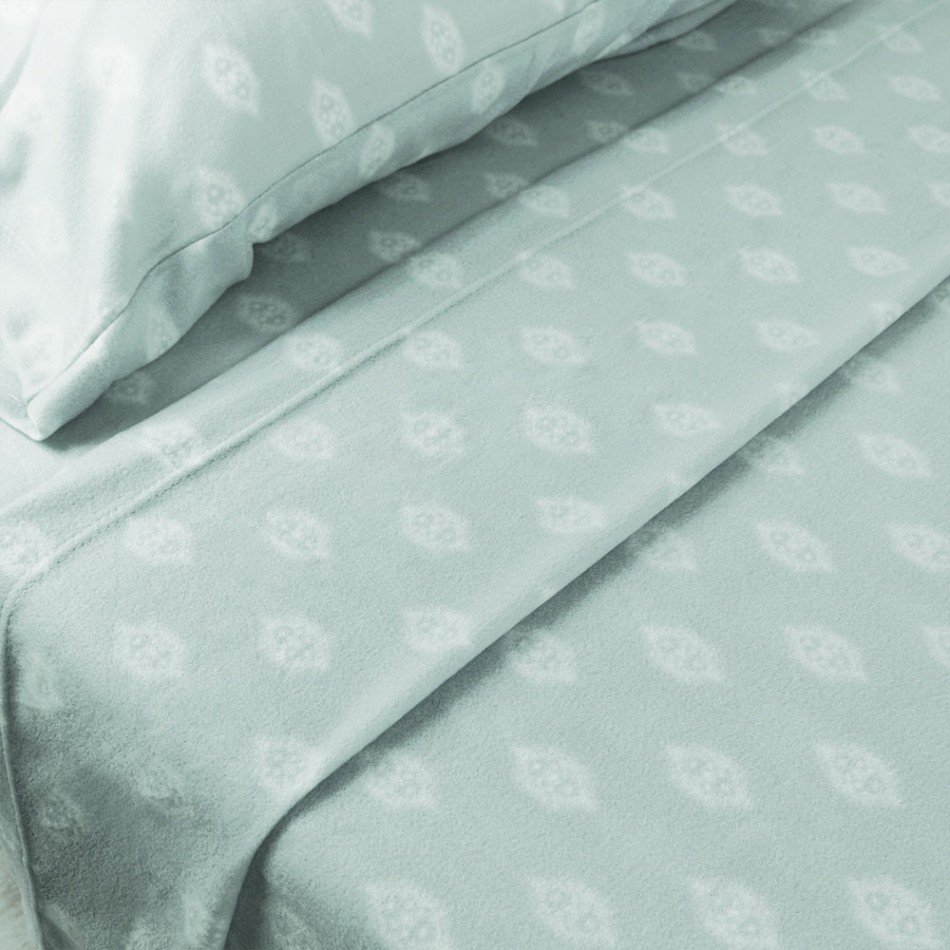 Jogo de lençóis térmicos Boga verde tiffany cama-90