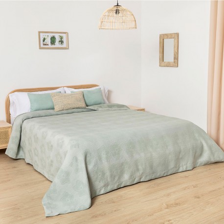 Colcha piquet Flor cama-90
