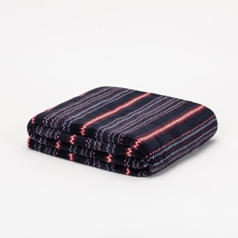 Manta coral Justino bordeaux mantas-veludo