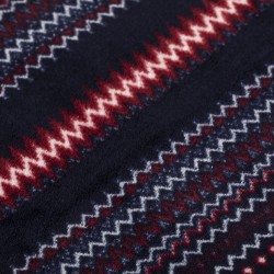 Manta coral Justino bordeaux mantas-veludo