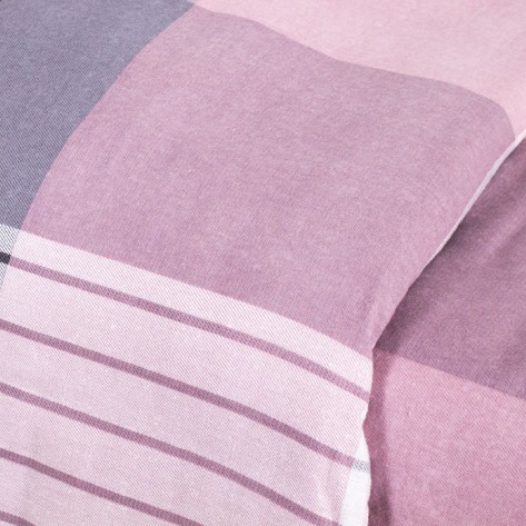 Capa de edredão flanela Cuadro Vanesa malva rosa cama-90
