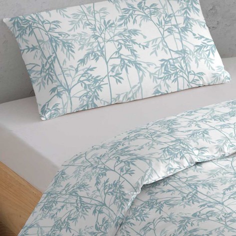 Capa De Edredão Algodão Otoño Azul Indigo cama-90
