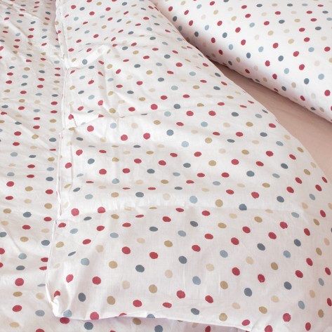 Capa De Edredão Algodão Topo Castanho cama-90