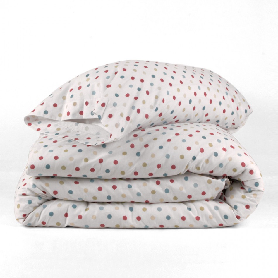 Capa De Edredão Algodão Topo Castanho cama-90