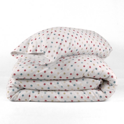 Capa De Edredão Algodão Topo Castanho cama-90