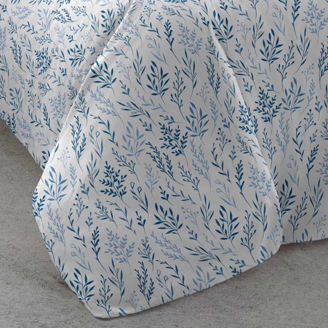 Capa de edredão algodão Fátima azul cama-90