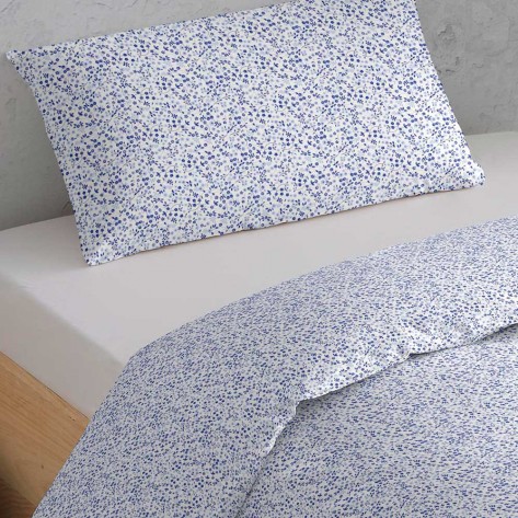 Capa De Edredão Algodão Marta Azul cama-90