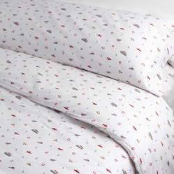 Capa De Edredão Algodão Little Ships cama-90