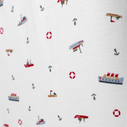Capa De Edredão Algodão Little Ships cama-90