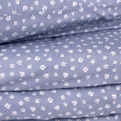 Capa De Edredão Algodão Alma Azul cama-90