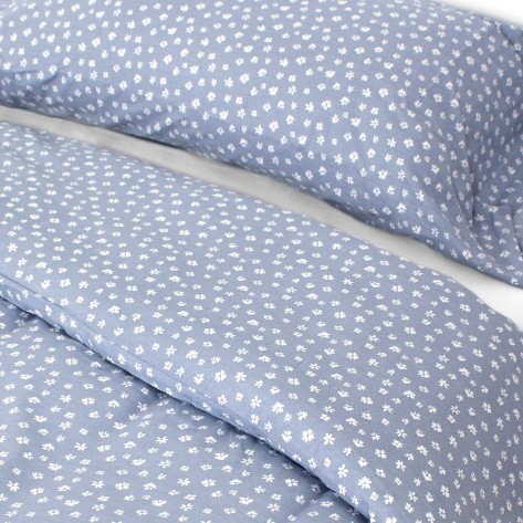 Capa De Edredão Algodão Alma Azul cama-90