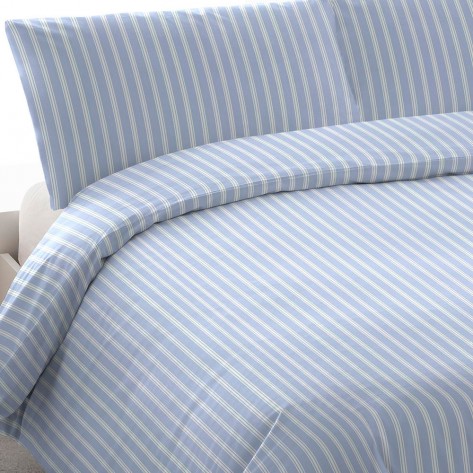 Capa De Edredão Algodão Raya Marsella Azul Índigo cama-135140
