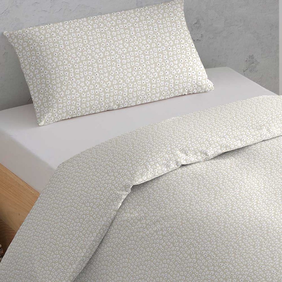 Capa de edredão Silvestre arena cama-90