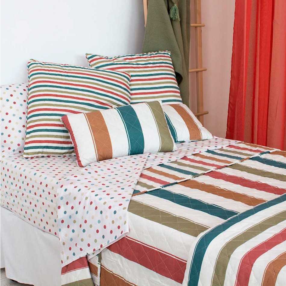 Colcha bouti Raya Baby castanho cama-90