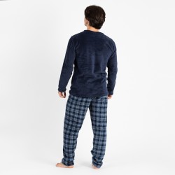 Pijama coral homem Combe azul marinho homem