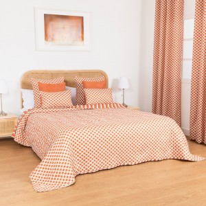 Colcha bouti Ravello cor telha