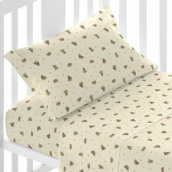 Jogo de lençóis algodão Chuchin verde cama bebé jogos-de-lencois-para-bebe