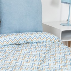 Edredão estampado Raya Peluche azul celeste edredoes-estampados