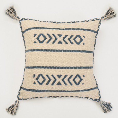 Almofada algodão Fiona ganga 45x45 almofadas-decorativas-estampados