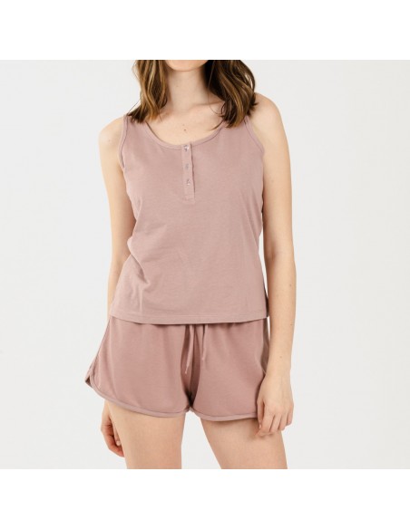Conjunto desportivo curto mulher malva conjunto-deportivo-short
