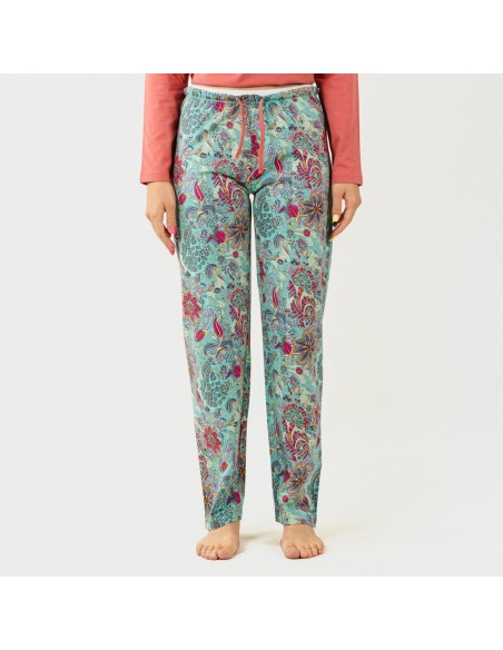 Pijama algodão Esventa marsala pijama-largo-algodon