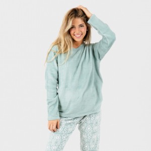 Pijama coral Vitalidad verde tiffany