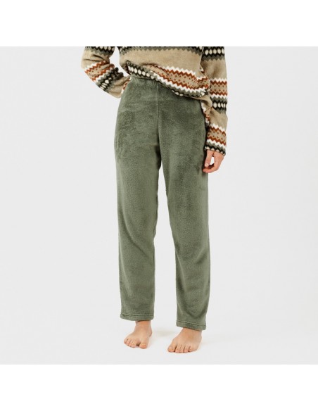 Pijama coral Vaduz verde caça pijama-coralina