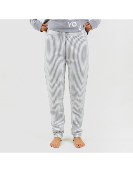 Pijama polar Emiro cinza médio pijama-polar