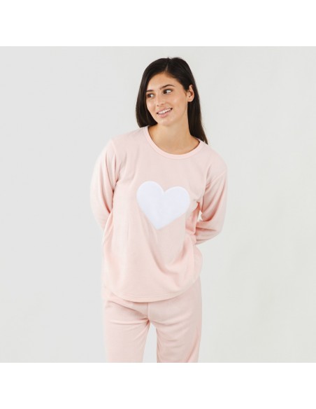 Pijama polar Praga rosa pijama-polar