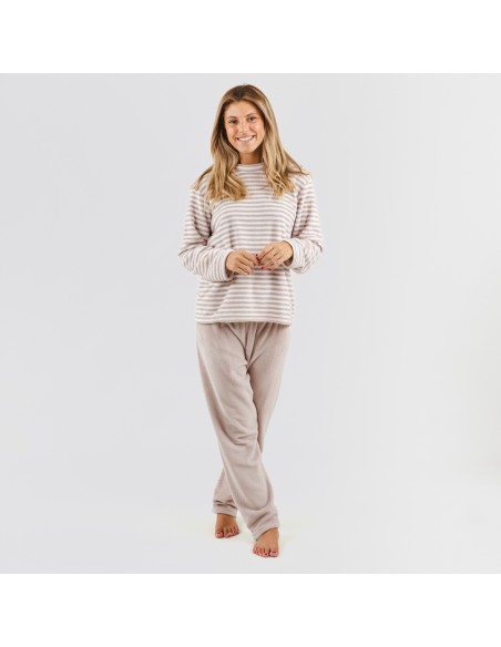 Pijama coral Raya Gina malva pijama-coralina