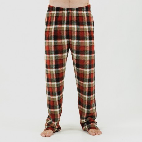 Pijama coral homem Lucho verde pijama-coralina