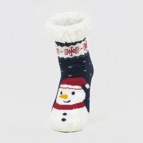 Meias Snowy azul marinho meias-unisex